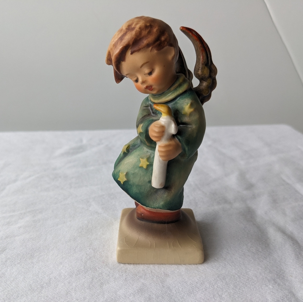 Goebel Hummel West Germany Heavenly Angel holding Candle TM-3 Mark Vintage
